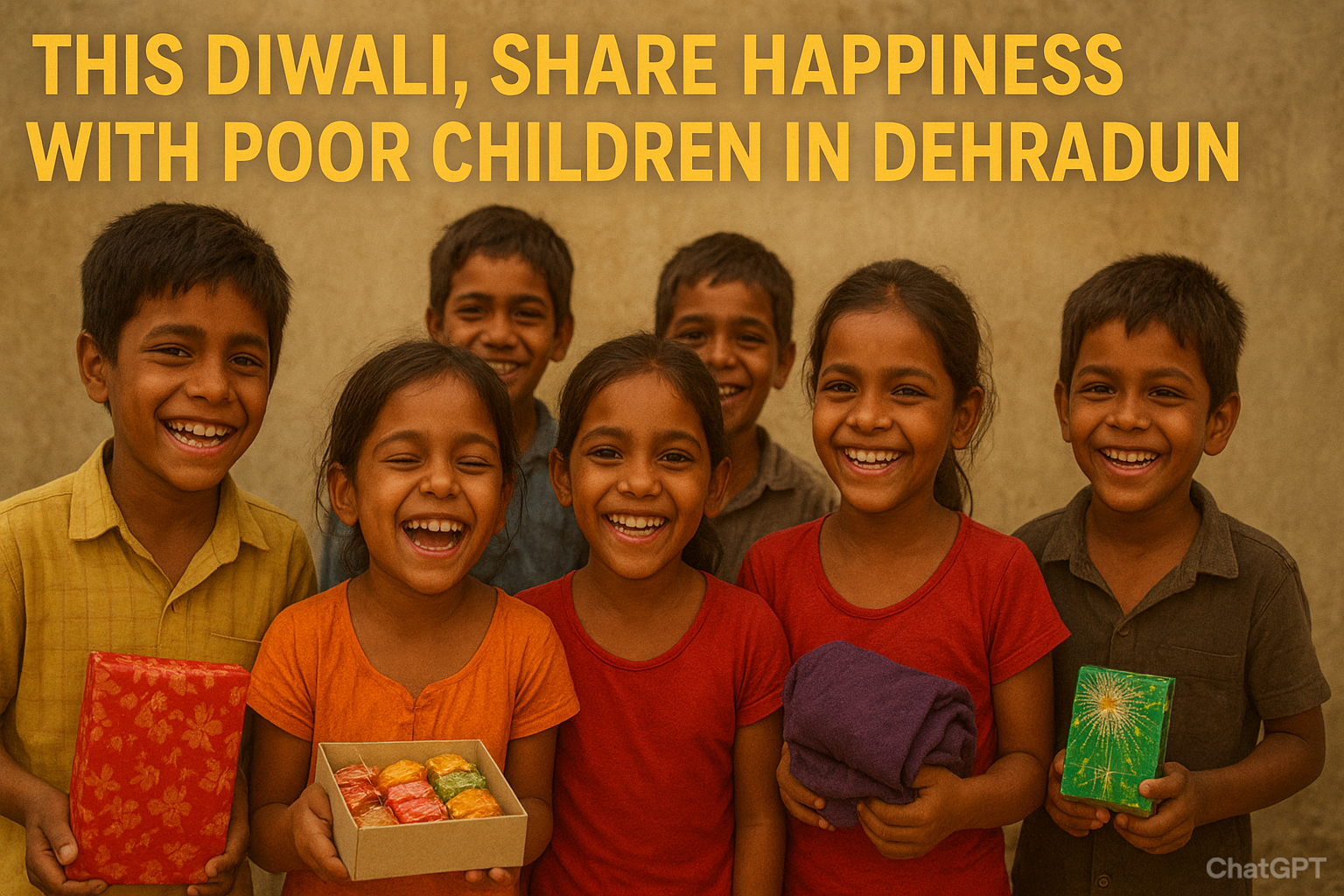 This Diwali, Share Happiness with Poor Children in Dehradun